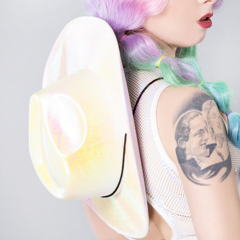 Giddy Up Cowgirl Opalescence Festival Hat